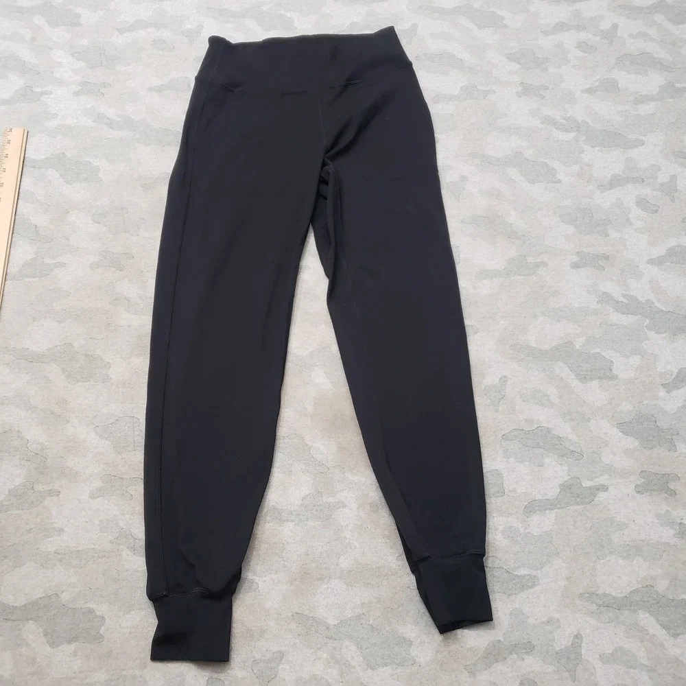 Lululemon Joggers Pants Womens 6 Black Pull On Tapered Leg High Rise
